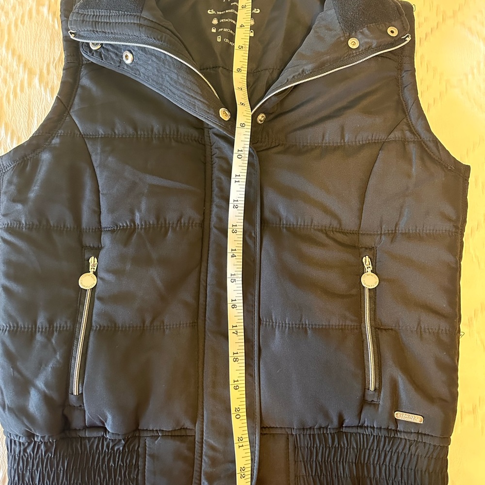 🆑 Calvin Klein Performance Puffer Vest black silver hardware size Small - Picture 11 of 11
